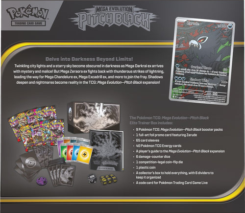 PREORDER Pokémon TCG: Mega Evolution - Pitch Black - Elite Trainer Box